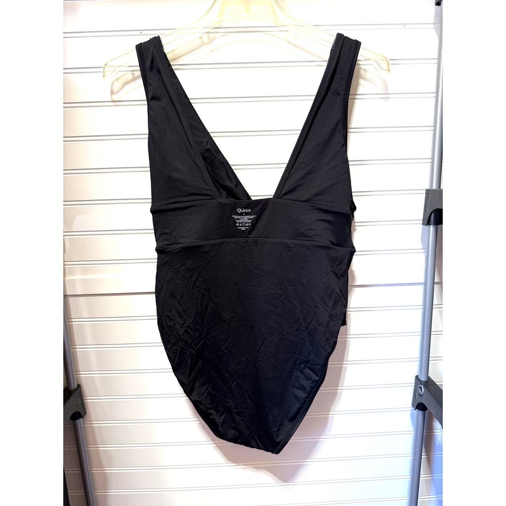 Quince Italian Plunge One Piece Swimsuit Size M - Picture 5 of 9